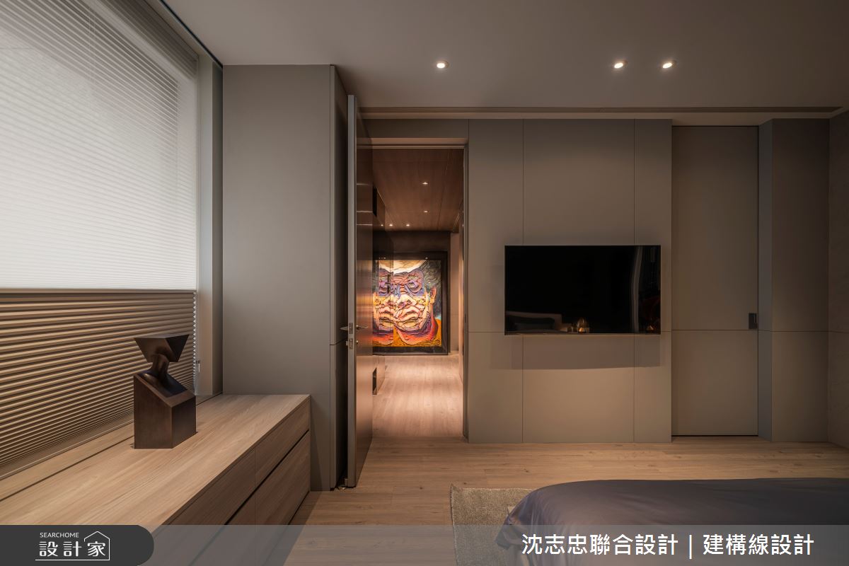 新古屋(10年以下)＿現代風臥室案例圖片＿沈志忠聯合設計·建構線設計＿沈志忠_42.藝境私邸之36
