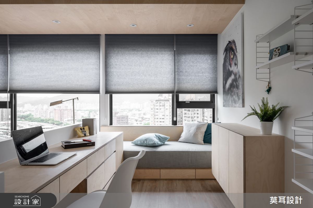 25坪新成屋(5年以下)＿北歐風書房臥榻案例圖片＿莫耳設計＿莫耳_07之18