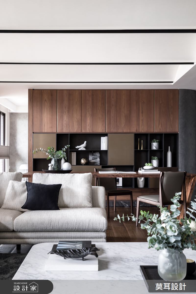 60坪新成屋(5年以下)＿現代風客廳書房案例圖片＿莫耳設計＿莫耳_08之12