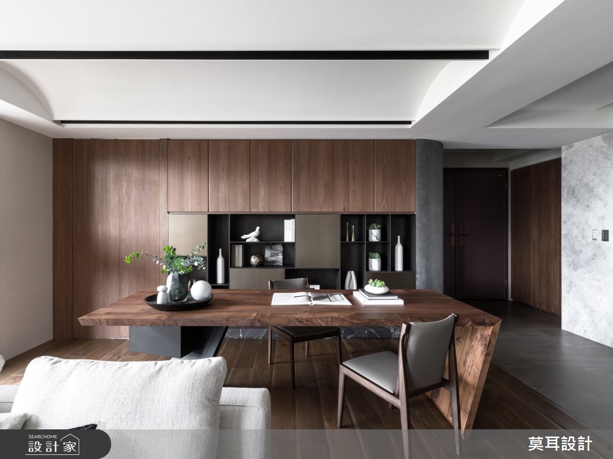 60坪新成屋(5年以下)＿現代風書房案例圖片＿莫耳設計＿莫耳_08之13