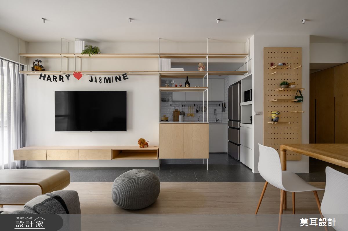 27坪老屋(16~30年)＿日式無印風客廳餐廳廚房中島案例圖片＿莫耳設計＿莫耳_20之15