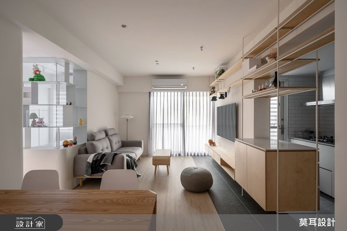 27坪老屋(16~30年)＿日式無印風客廳餐廳廚房中島案例圖片＿莫耳設計＿莫耳_20之17