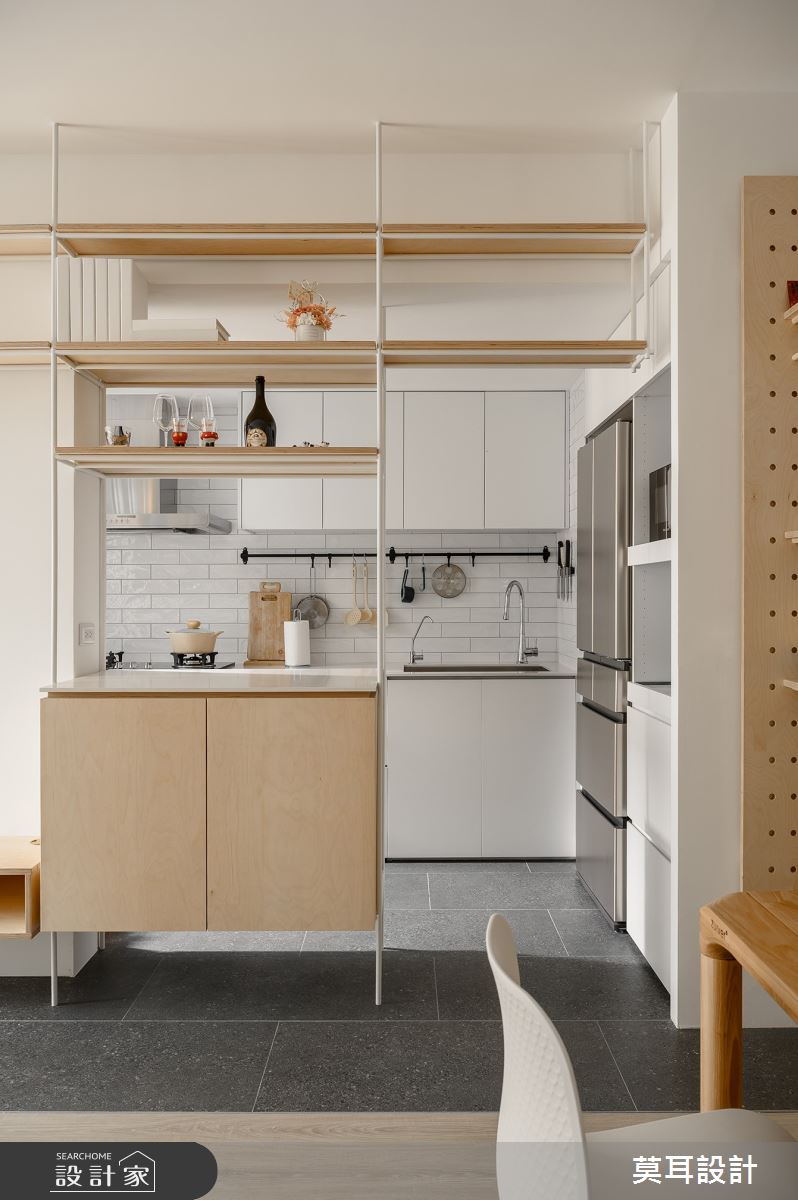 27坪老屋(16~30年)＿日式無印風廚房中島案例圖片＿莫耳設計＿莫耳_20之20