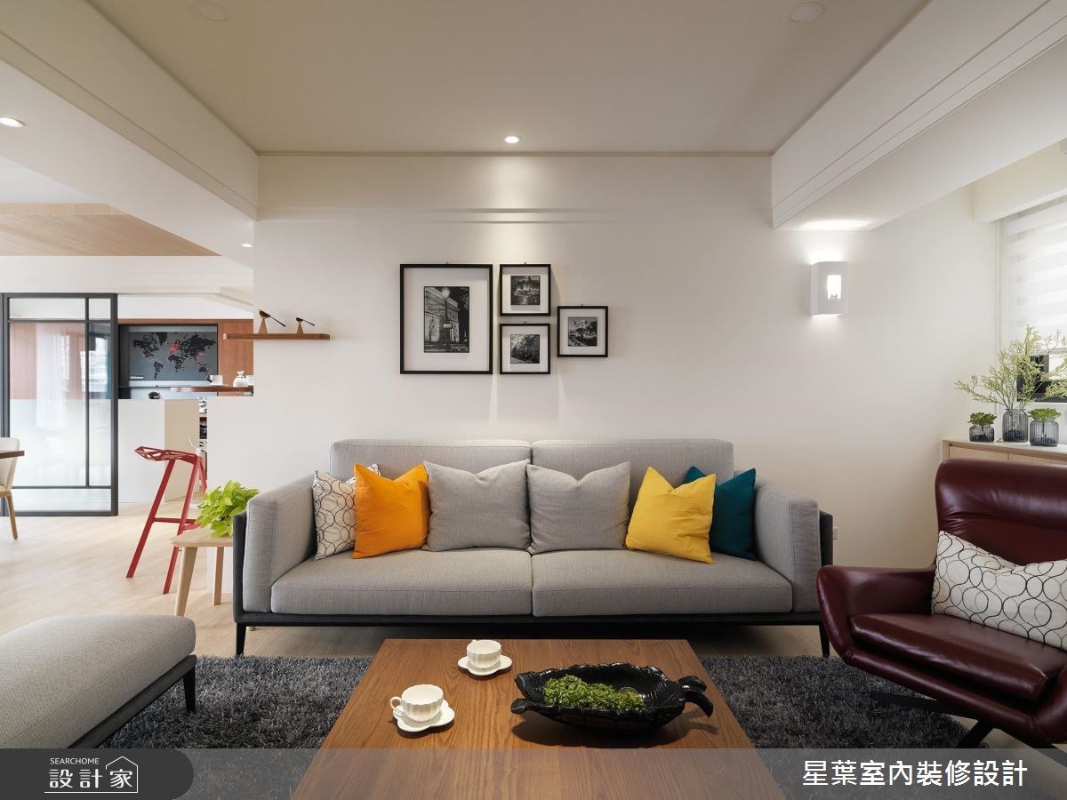 43坪老屋(16~30年)＿北歐風客廳案例圖片＿星葉室內裝修設計＿星葉_20_台北老屋翻新43坪北歐風之3