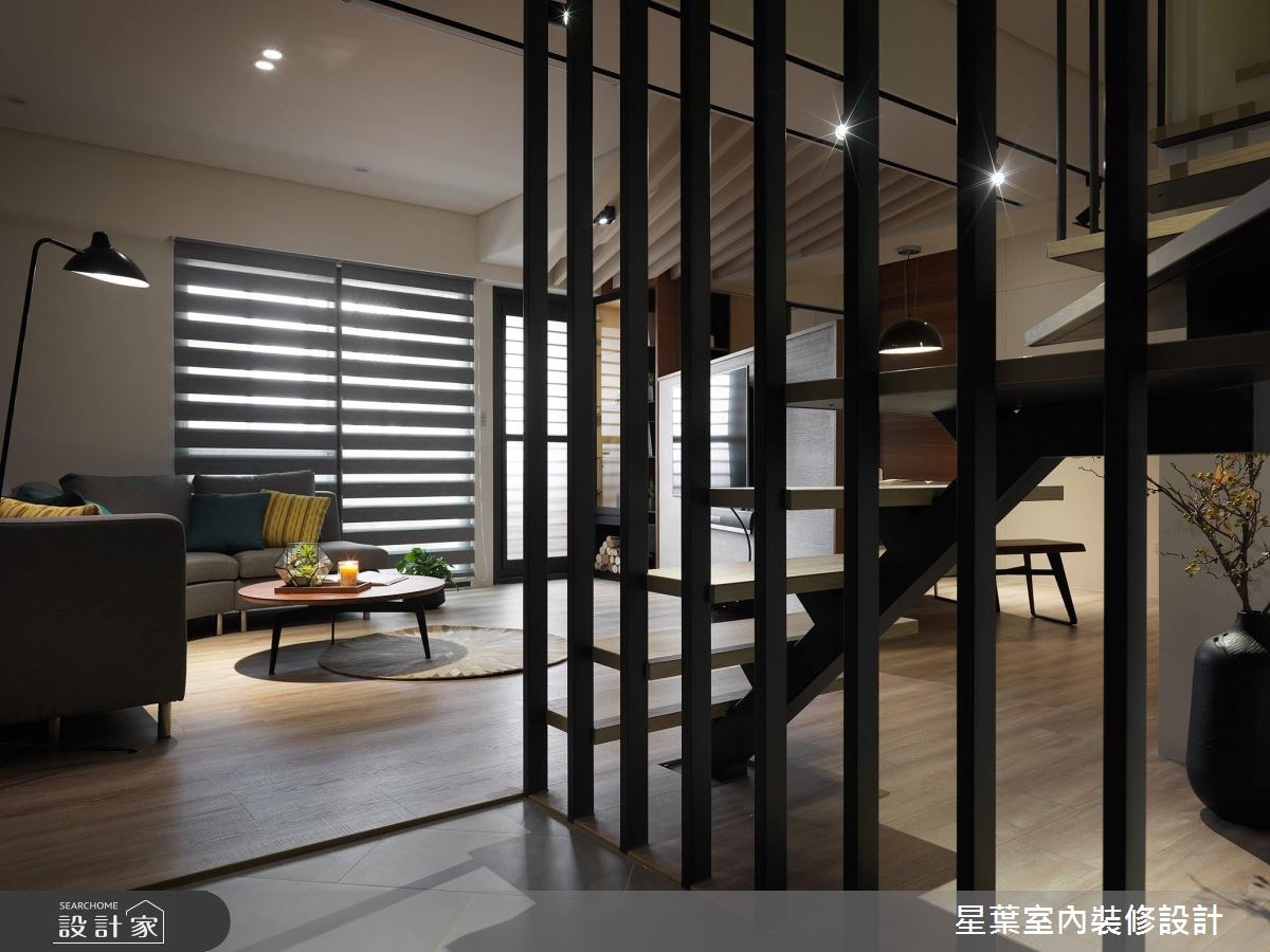 40坪老屋(16~30年)＿休閒風樓梯案例圖片＿星葉室內裝修設計＿星葉_22_新北老屋翻新40坪休閒風之3