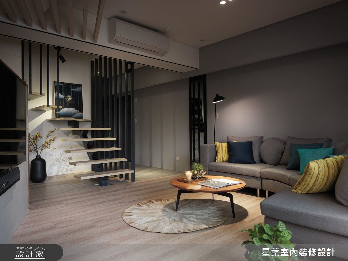 40坪老屋(16~30年)＿休閒風客廳案例圖片＿星葉室內裝修設計＿星葉_22_新北老屋翻新40坪休閒風之6