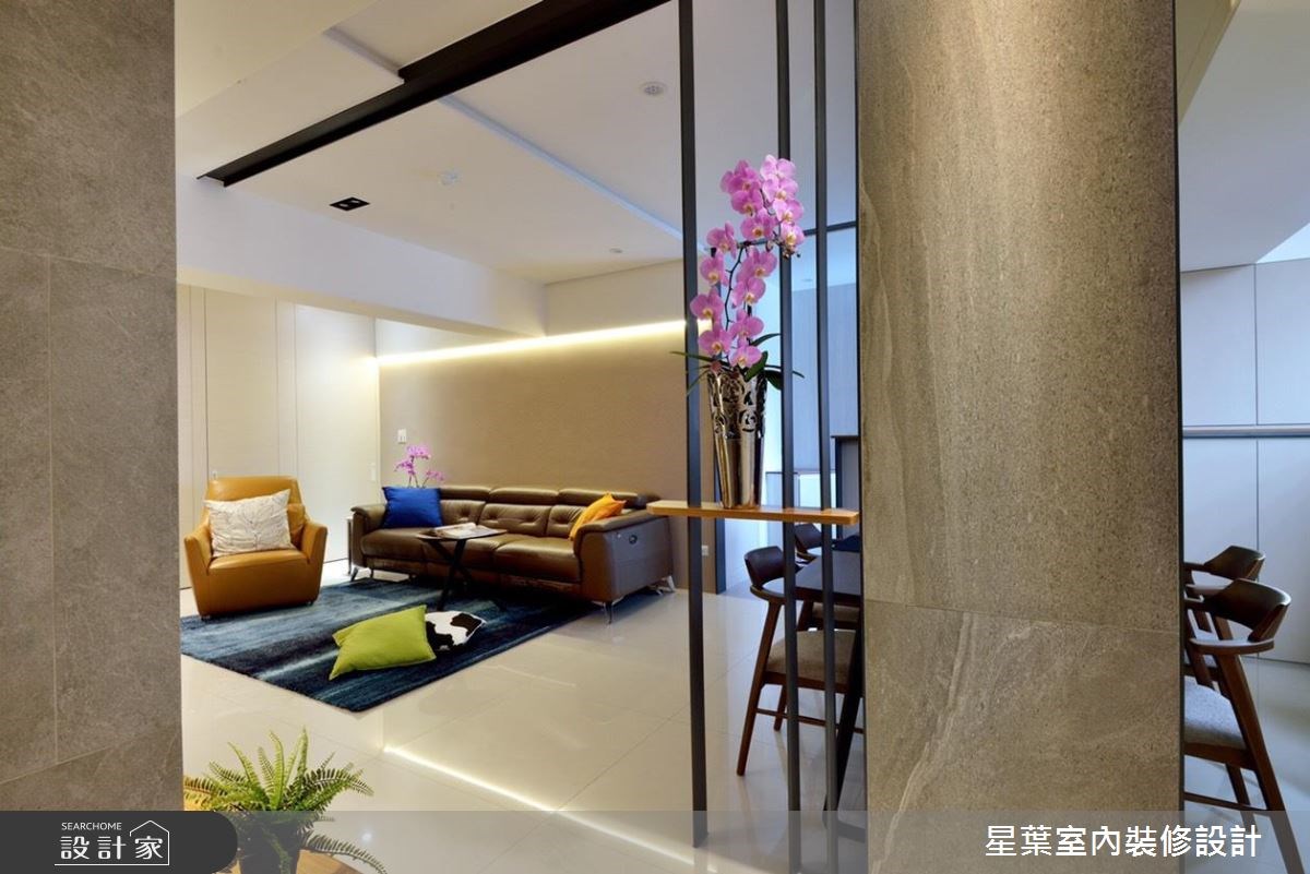 29坪老屋(16~30年)＿現代風玄關客廳案例圖片＿星葉室內裝修設計＿星葉_26_台北老屋翻新29坪現代風之4