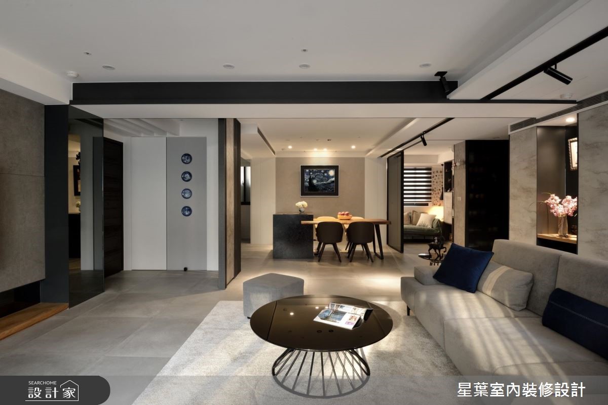 41坪老屋(16~30年)＿現代風客廳餐廳案例圖片＿星葉室內裝修設計＿星葉_28_台北老屋翻新41坪現代風之4