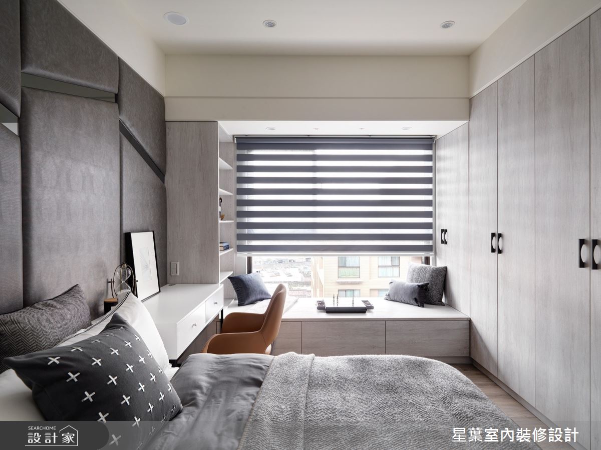 88坪新成屋(5年以下)＿現代風臥室臥榻案例圖片＿星葉室內裝修設計＿星葉_32_新北樓中樓88坪現代風之17