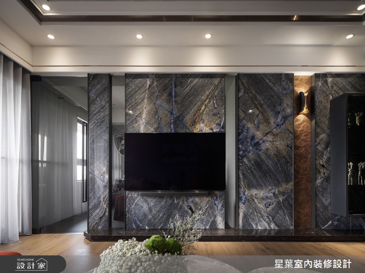 45坪新成屋(5年以下)＿輕奢風客廳案例圖片＿星葉室內裝修設計＿星葉_43_新北45坪輕奢風之6