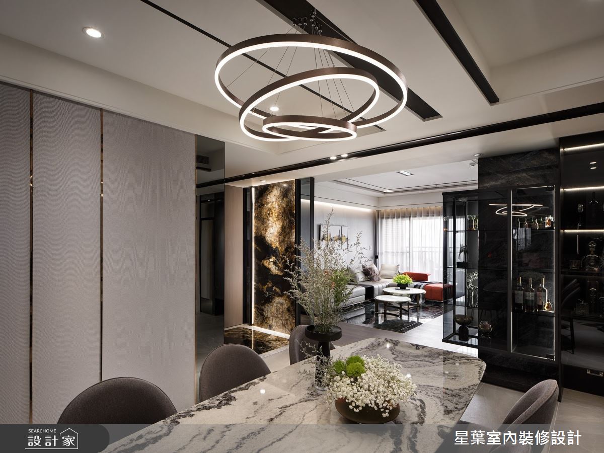 45坪新成屋(5年以下)＿輕奢風餐廳案例圖片＿星葉室內裝修設計＿星葉_43_新北45坪輕奢風之8