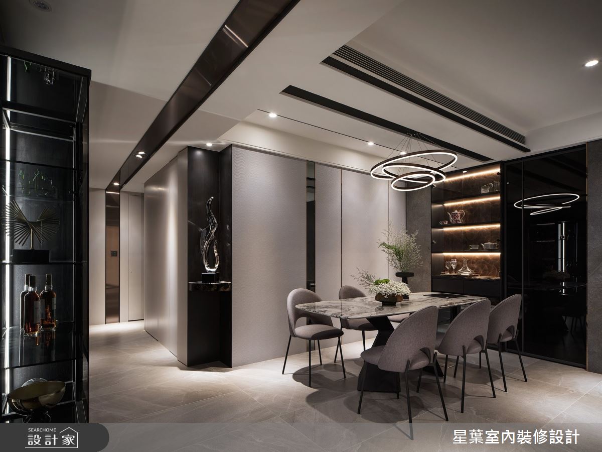 45坪新成屋(5年以下)＿輕奢風餐廳案例圖片＿星葉室內裝修設計＿星葉_43_新北45坪輕奢風之11