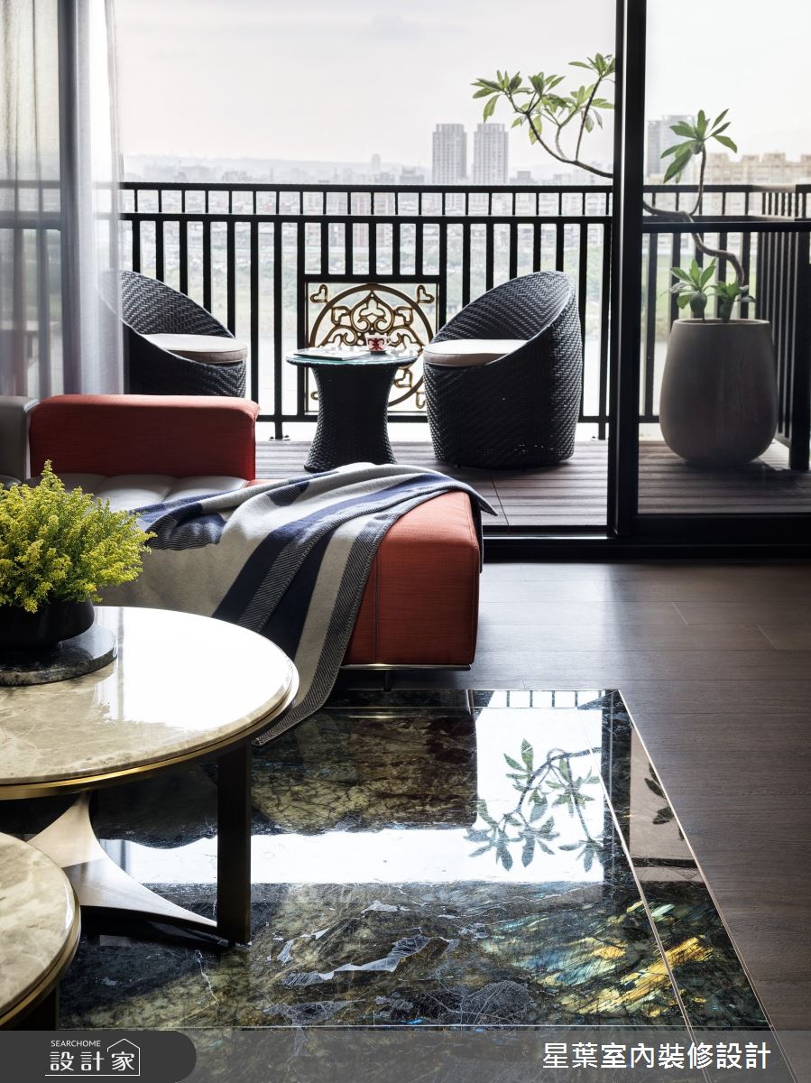 45坪新成屋(5年以下)＿輕奢風陽台案例圖片＿星葉室內裝修設計＿星葉_43_新北45坪輕奢風之13