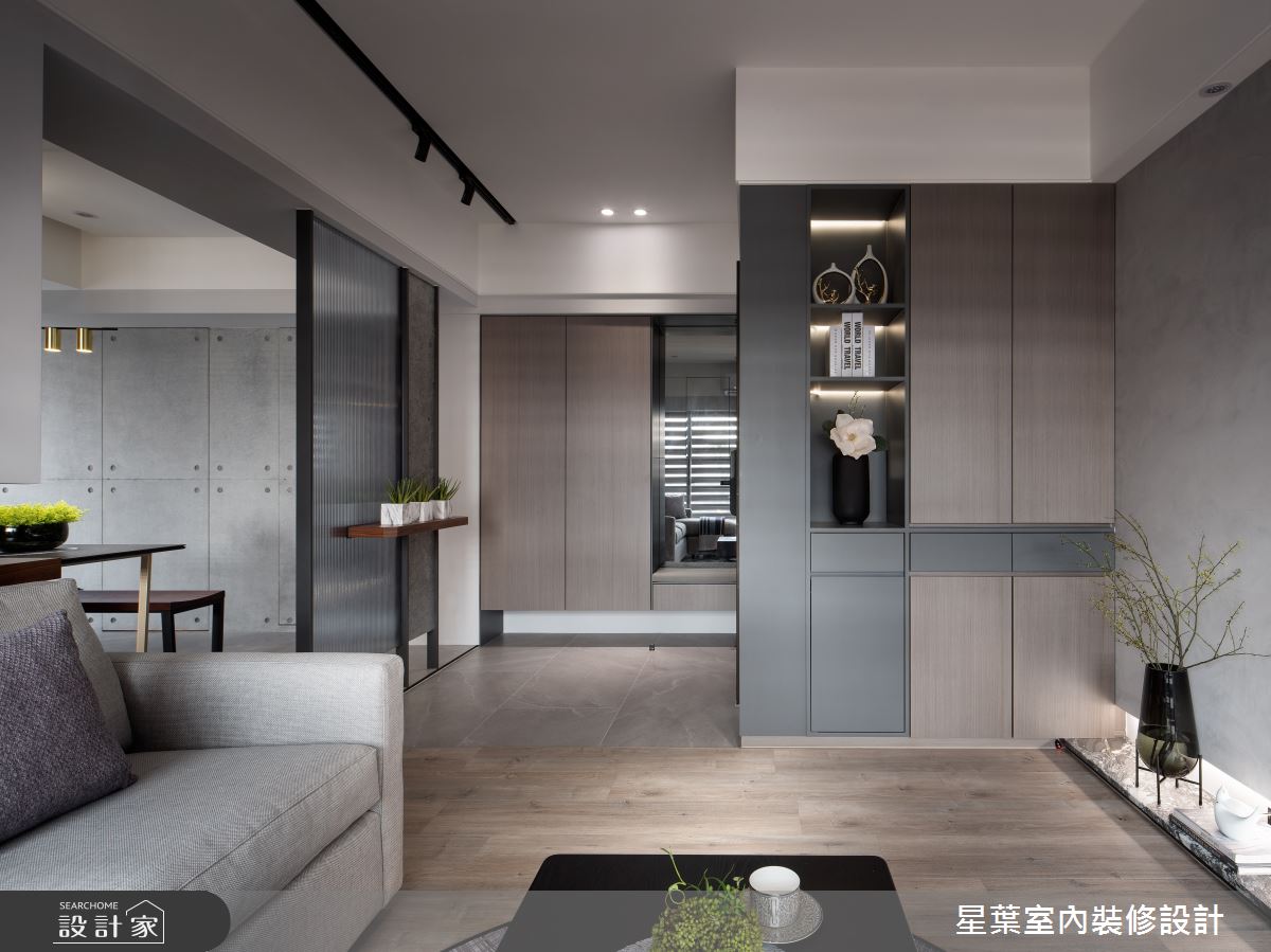 25坪老屋(16~30年)＿工業風客廳案例圖片＿星葉室內裝修設計＿星葉_45_新北老屋翻新25坪工業風之4