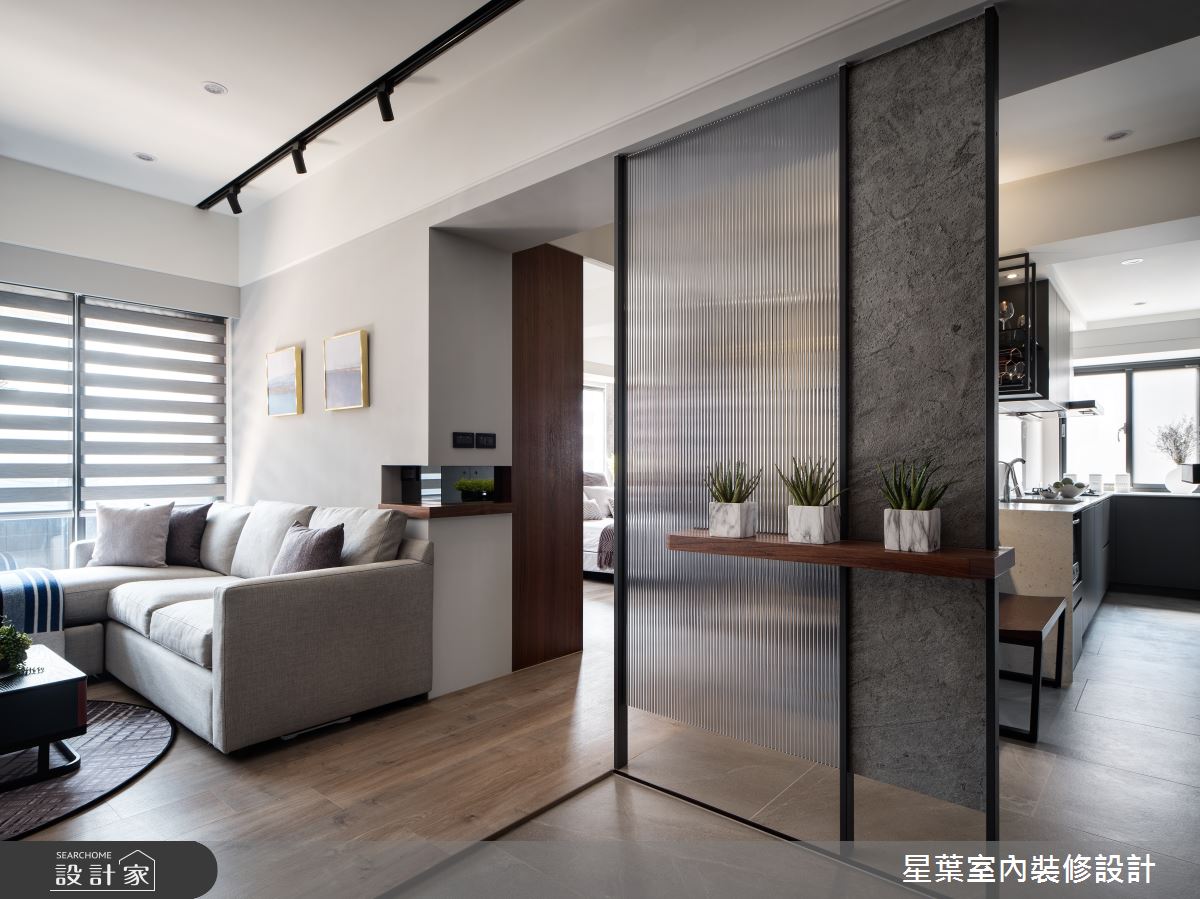 25坪老屋(16~30年)＿工業風客廳案例圖片＿星葉室內裝修設計＿星葉_45_新北老屋翻新25坪工業風之3