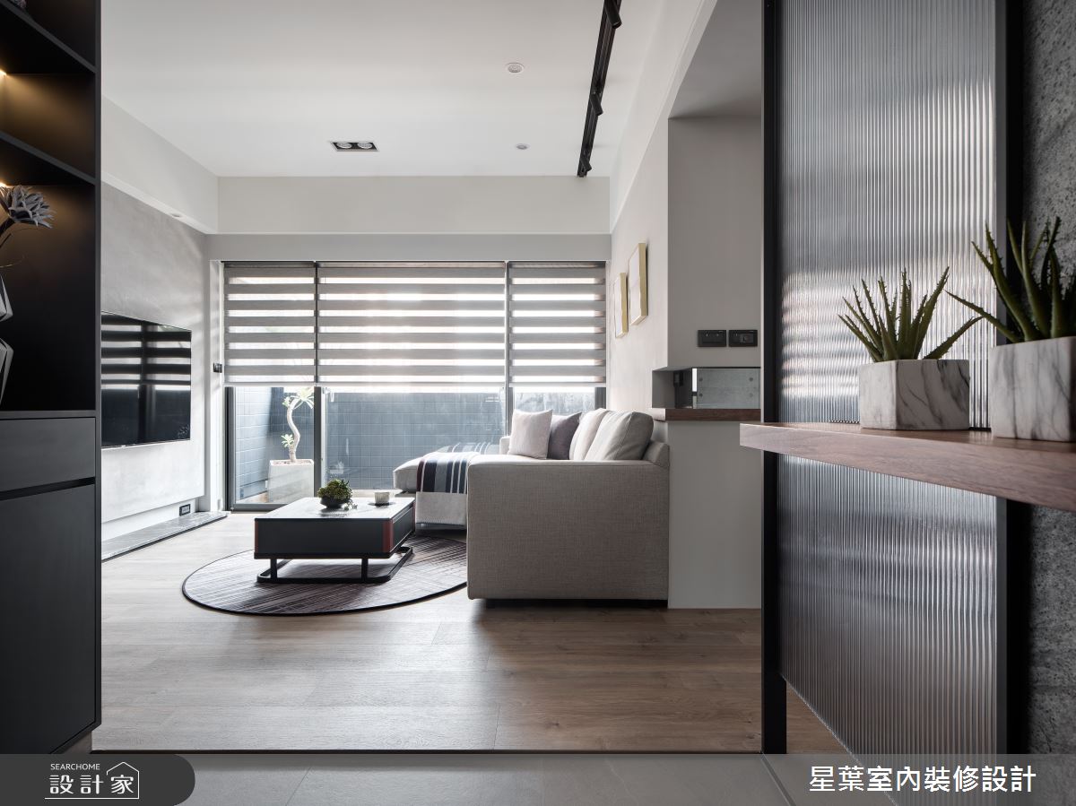 25坪老屋(16~30年)＿工業風客廳案例圖片＿星葉室內裝修設計＿星葉_45_新北老屋翻新25坪工業風之8