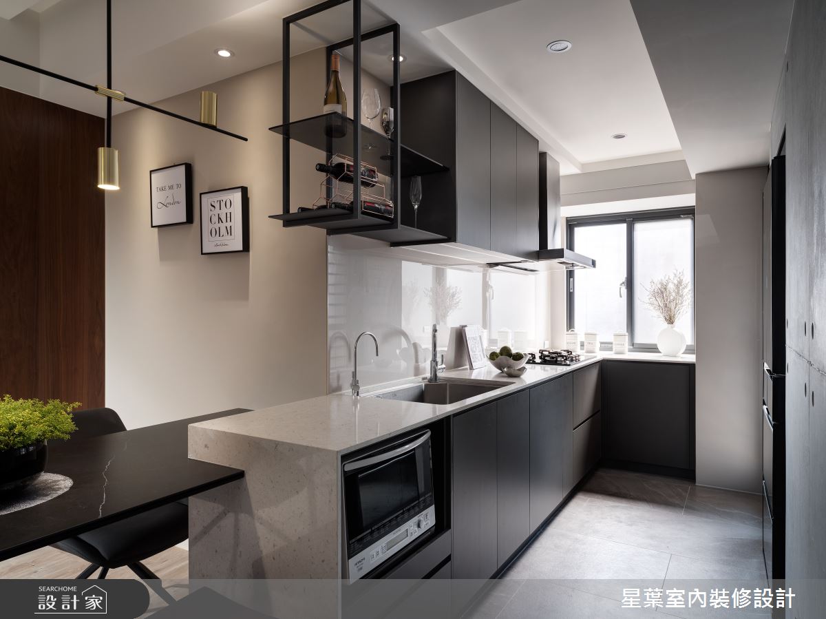 25坪老屋(16~30年)＿工業風中島案例圖片＿星葉室內裝修設計＿星葉_45_新北老屋翻新25坪工業風之11