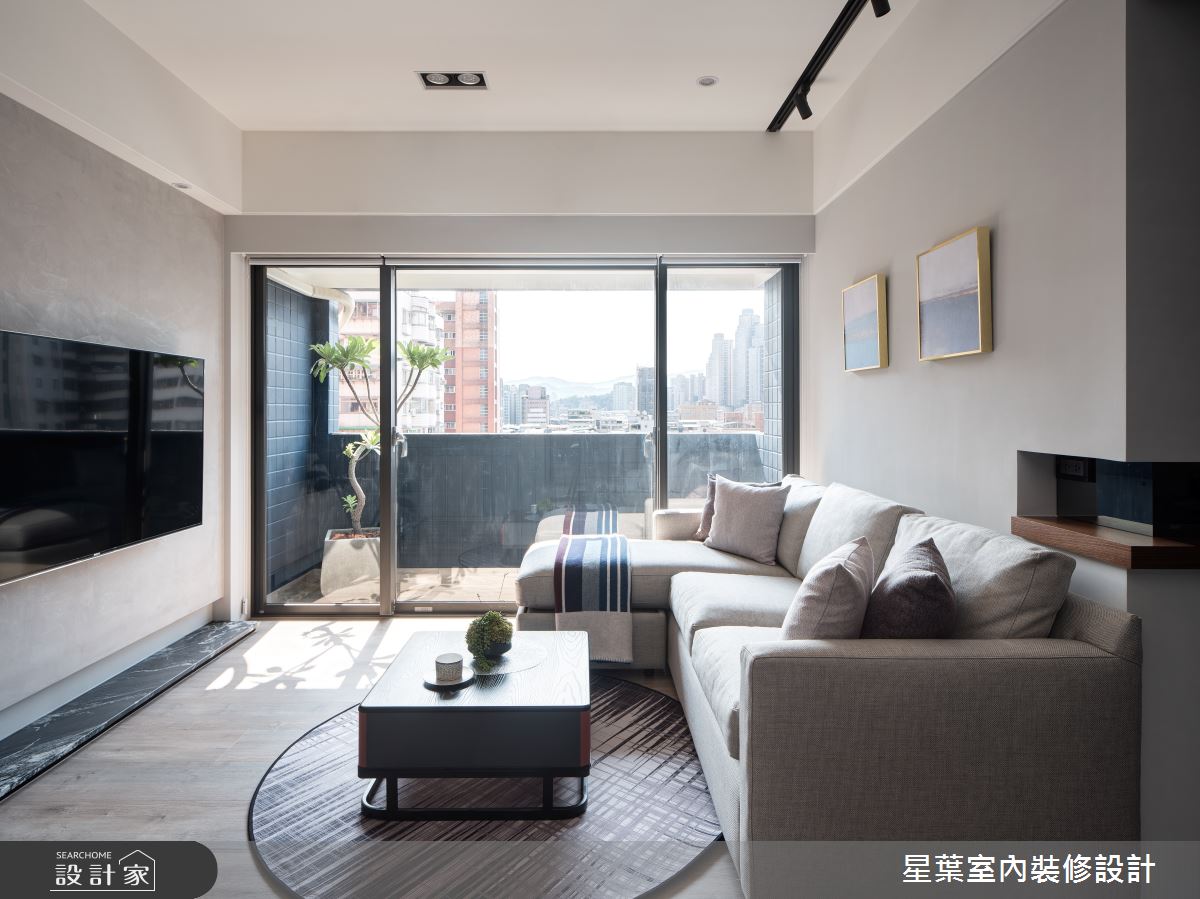 25坪老屋(16~30年)＿工業風客廳案例圖片＿星葉室內裝修設計＿星葉_45_新北老屋翻新25坪工業風之9