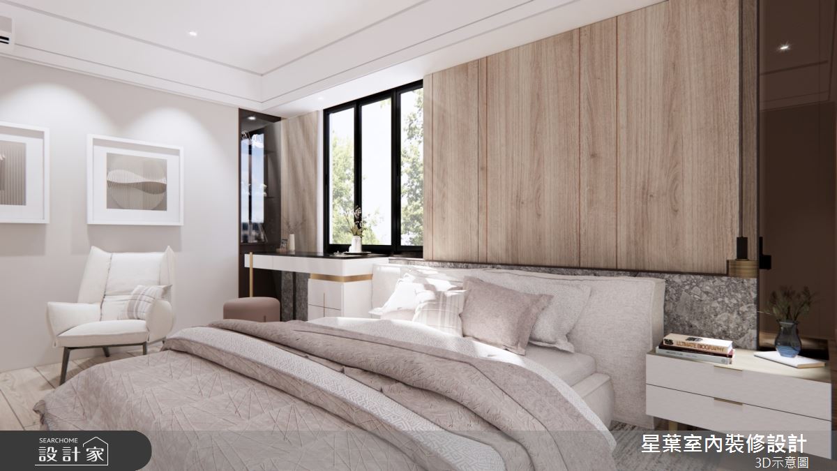 41坪老屋(16~30年)＿輕奢風臥室案例圖片＿星葉室內裝修設計＿星葉_47_台北老屋翻新41坪輕奢風之10