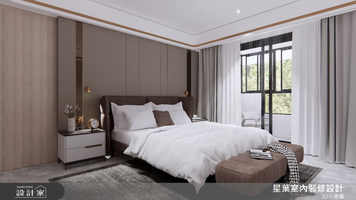 41坪老屋(16~30年)＿輕奢風臥室案例圖片＿星葉室內裝修設計＿星葉_47_台北老屋翻新41坪輕奢風之7