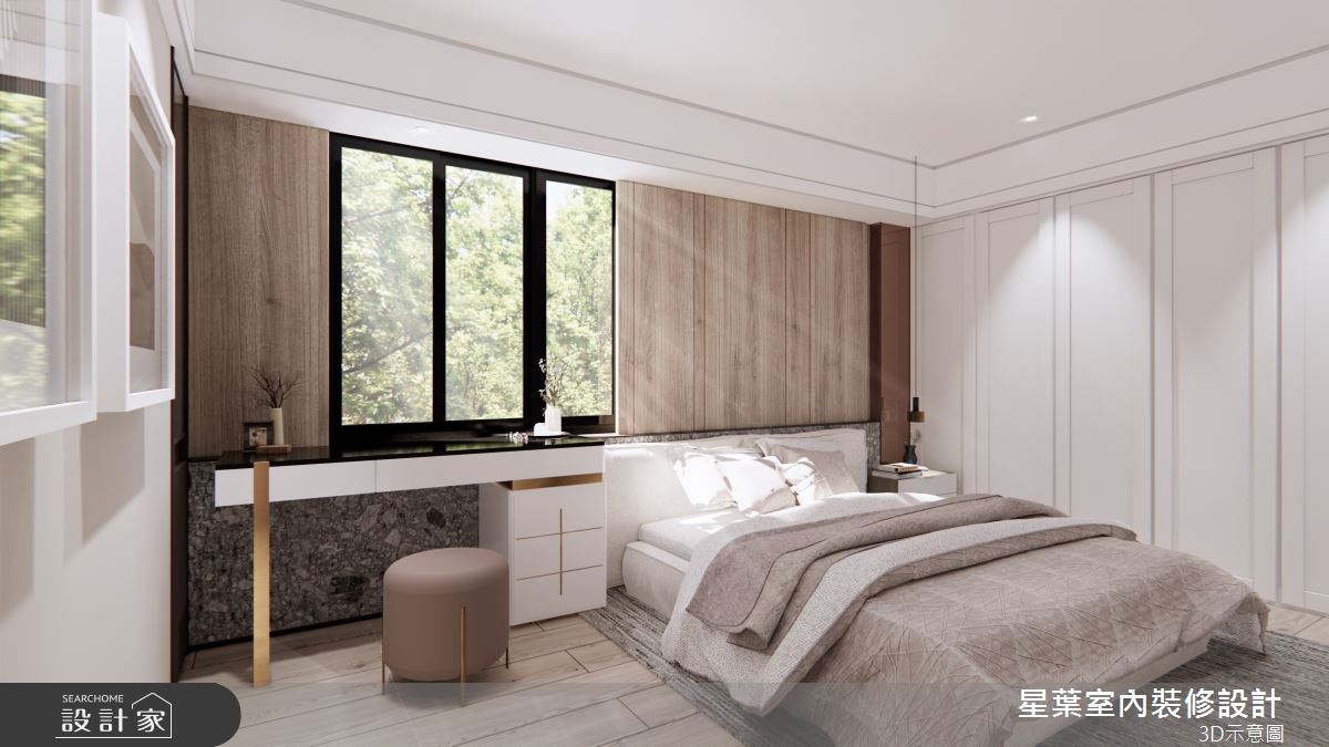 41坪老屋(16~30年)＿輕奢風臥室案例圖片＿星葉室內裝修設計＿星葉_47_台北老屋翻新41坪輕奢風之9