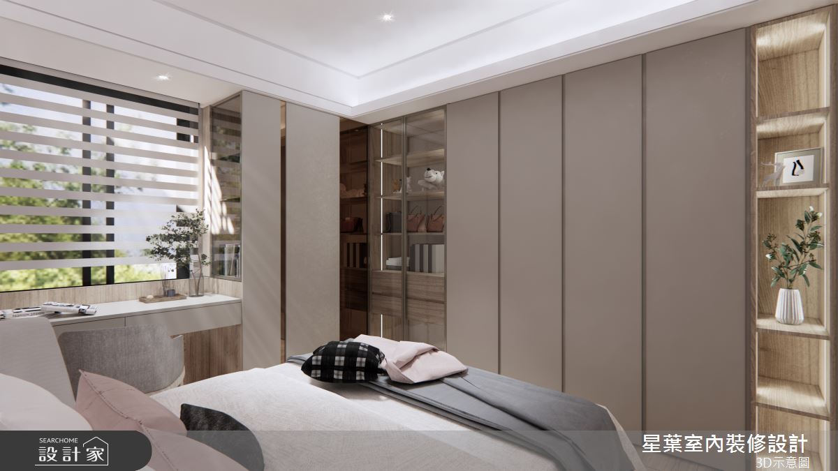 41坪老屋(16~30年)＿輕奢風臥室案例圖片＿星葉室內裝修設計＿星葉_47_台北老屋翻新41坪輕奢風之13