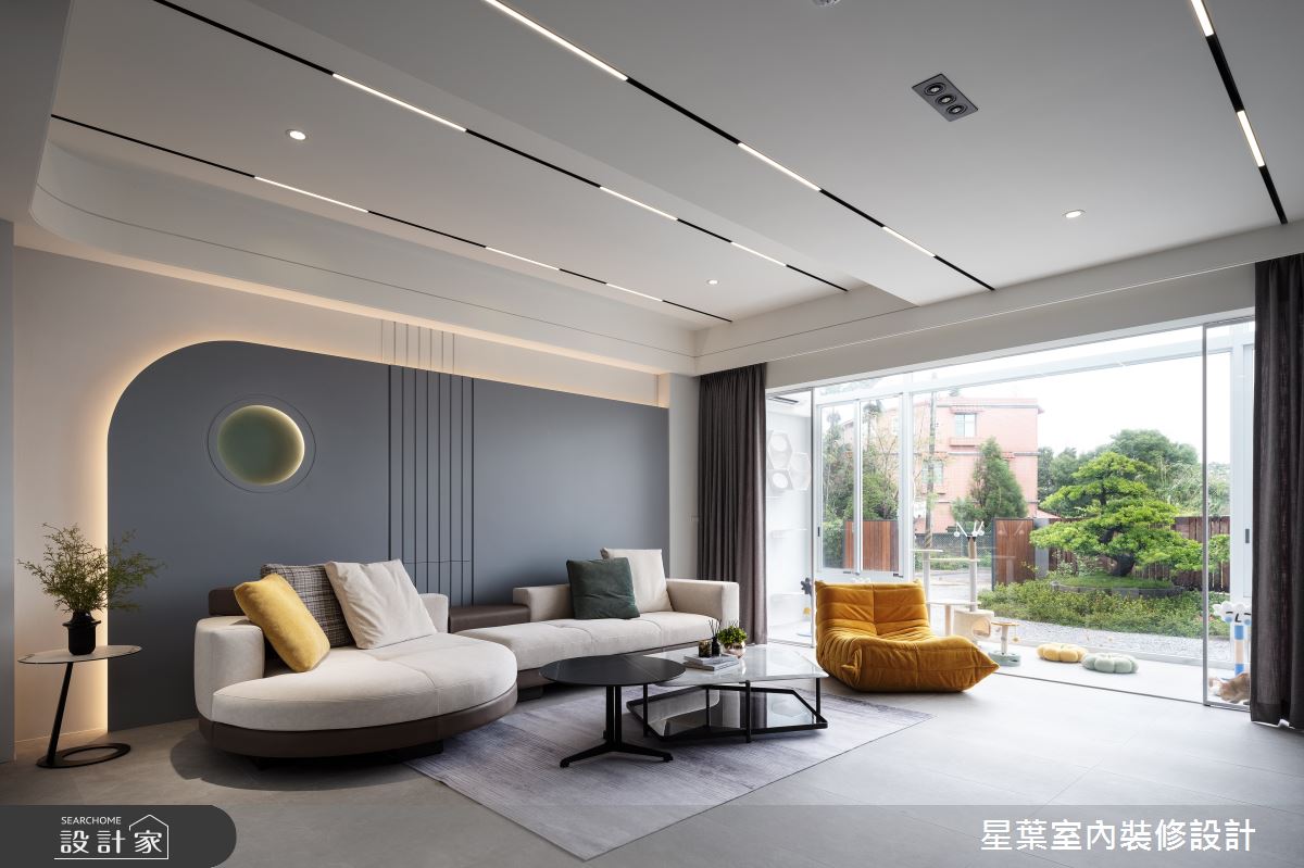 200坪毛胚屋＿輕奢風客廳案例圖片＿星葉室內裝修設計＿星葉_48_桃園透天200坪輕奢風之2