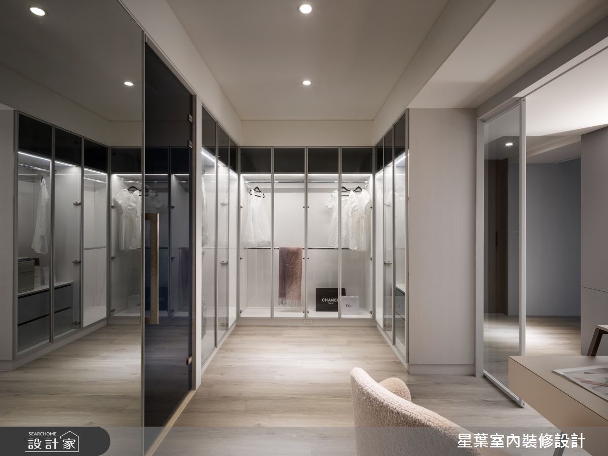 200坪毛胚屋＿輕奢風更衣間案例圖片＿星葉室內裝修設計＿星葉_48_桃園透天200坪輕奢風之21