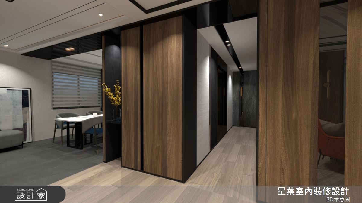 38坪老屋(16~30年)＿現代風客廳案例圖片＿星葉室內裝修設計＿星葉_49_台北老屋翻新38坪現代風之5