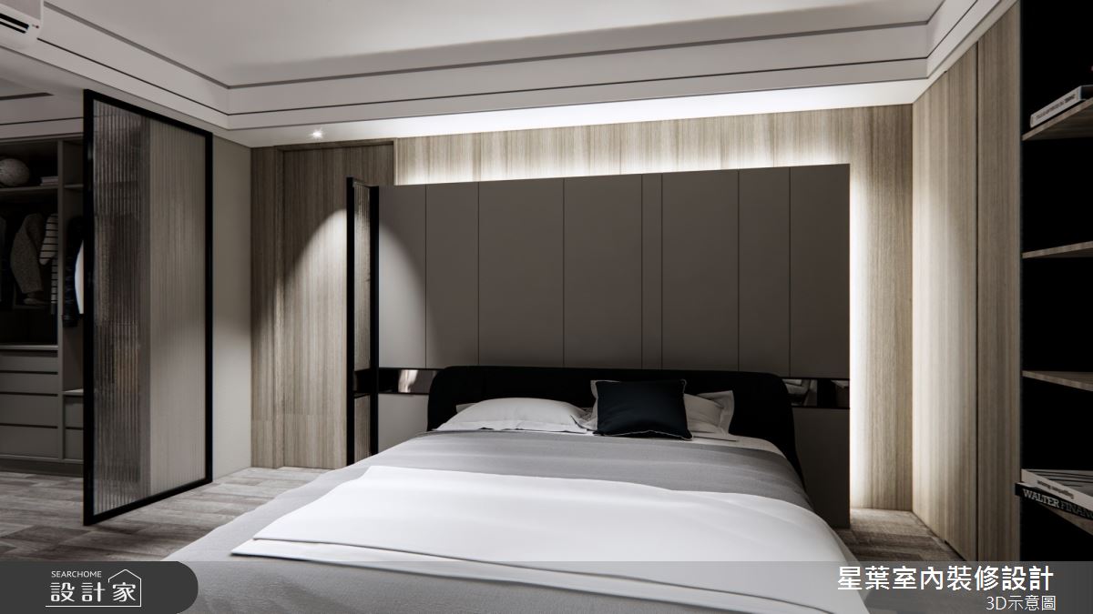 105坪中古屋(5~15年)＿輕奢華風臥室案例圖片＿星葉室內裝修設計＿星葉_51_桃園105坪輕奢華風之20