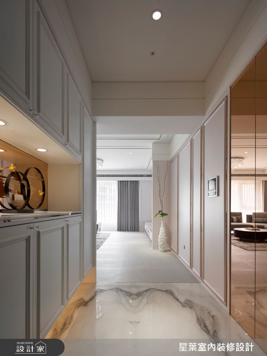 43坪中古屋(5~15年)＿輕奢華風玄關案例圖片＿星葉室內裝修設計＿星葉_52_台北43坪輕奢華風之1