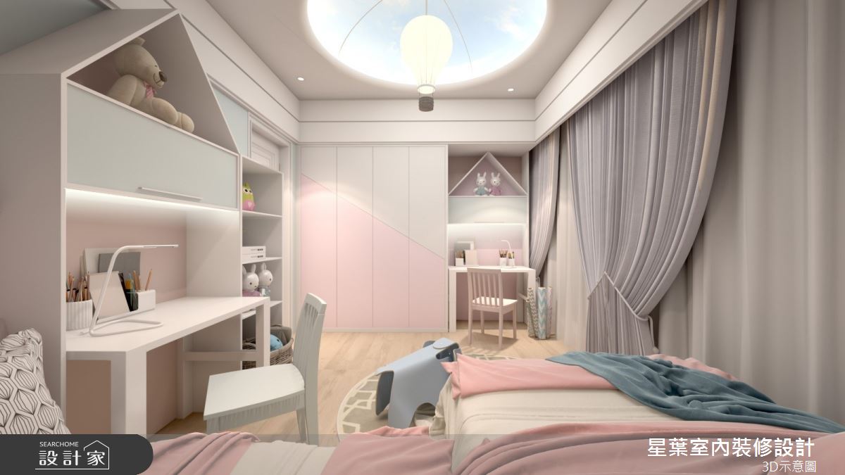 58坪毛胚屋＿輕奢華風臥室案例圖片＿星葉室內裝修設計＿星葉_53_桃園58坪輕奢華風之23