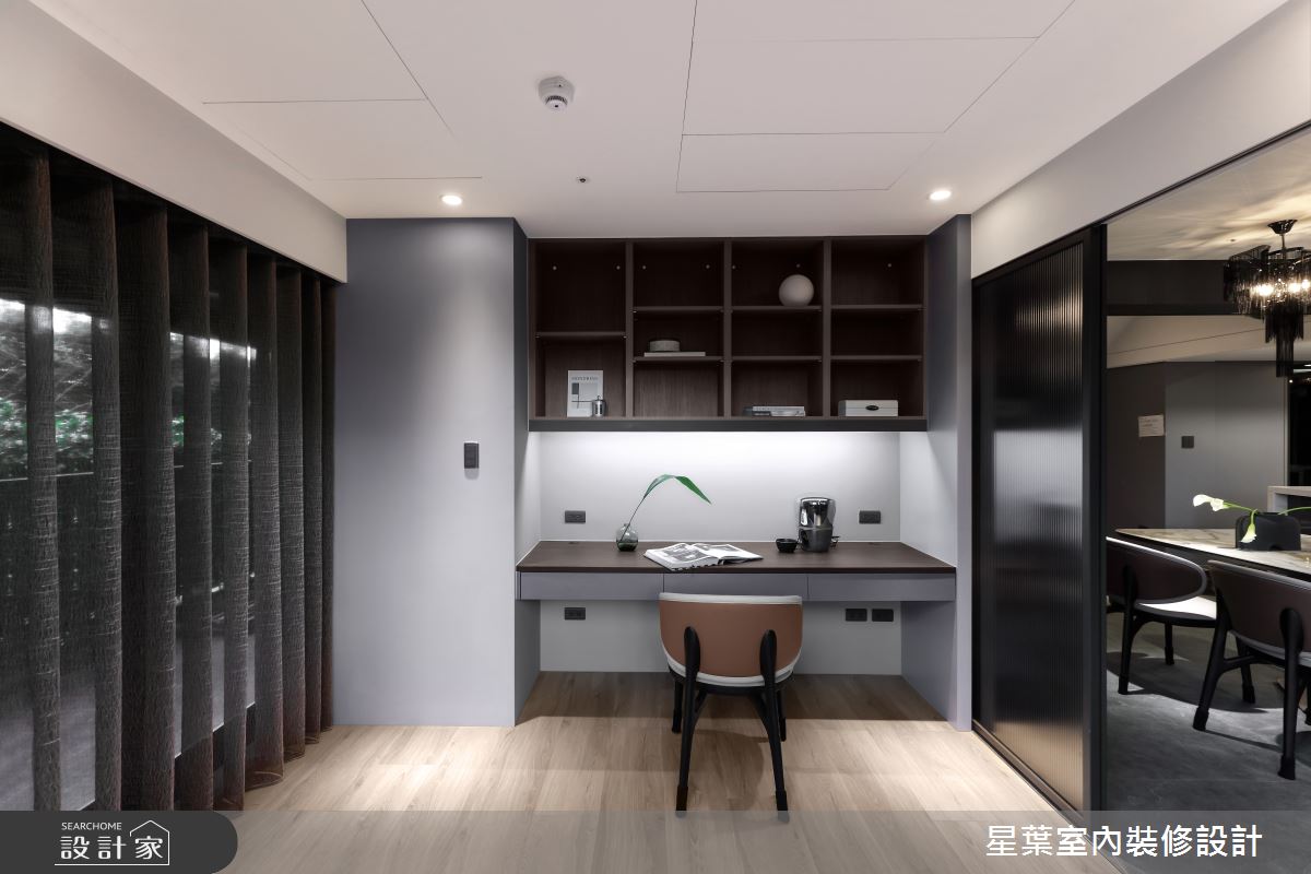 58坪毛胚屋＿輕奢華風餐廳書房工作區案例圖片＿星葉室內裝修設計＿星葉_53_桃園58坪輕奢華風之9