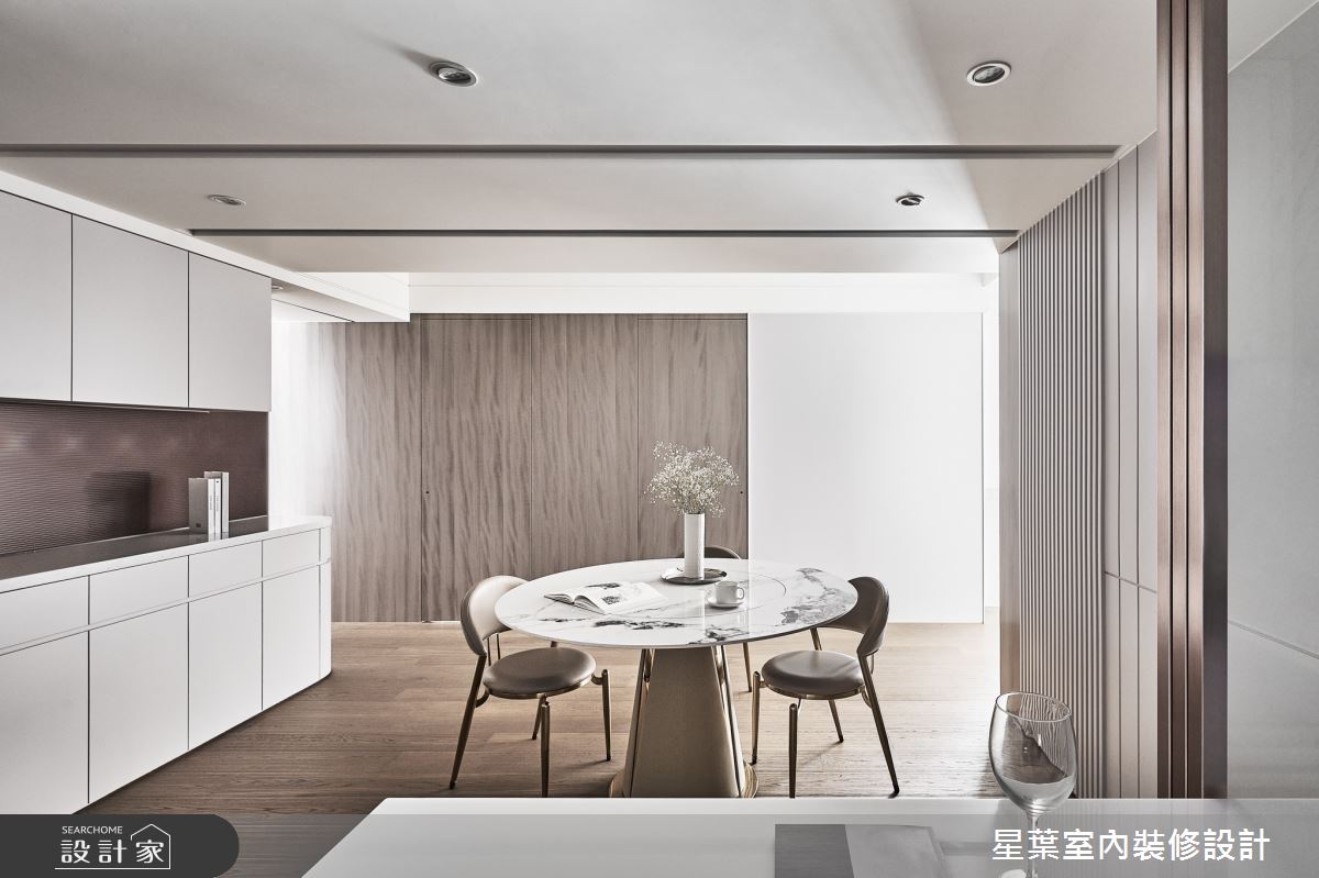 43坪中古屋(5~15年)＿輕奢華風餐廳案例圖片＿星葉室內裝修設計＿星葉_55_台北43坪輕奢華風之13