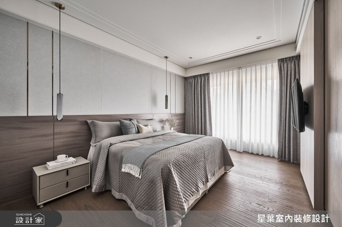 43坪中古屋(5~15年)＿輕奢華風臥室案例圖片＿星葉室內裝修設計＿星葉_55_台北43坪輕奢華風之19