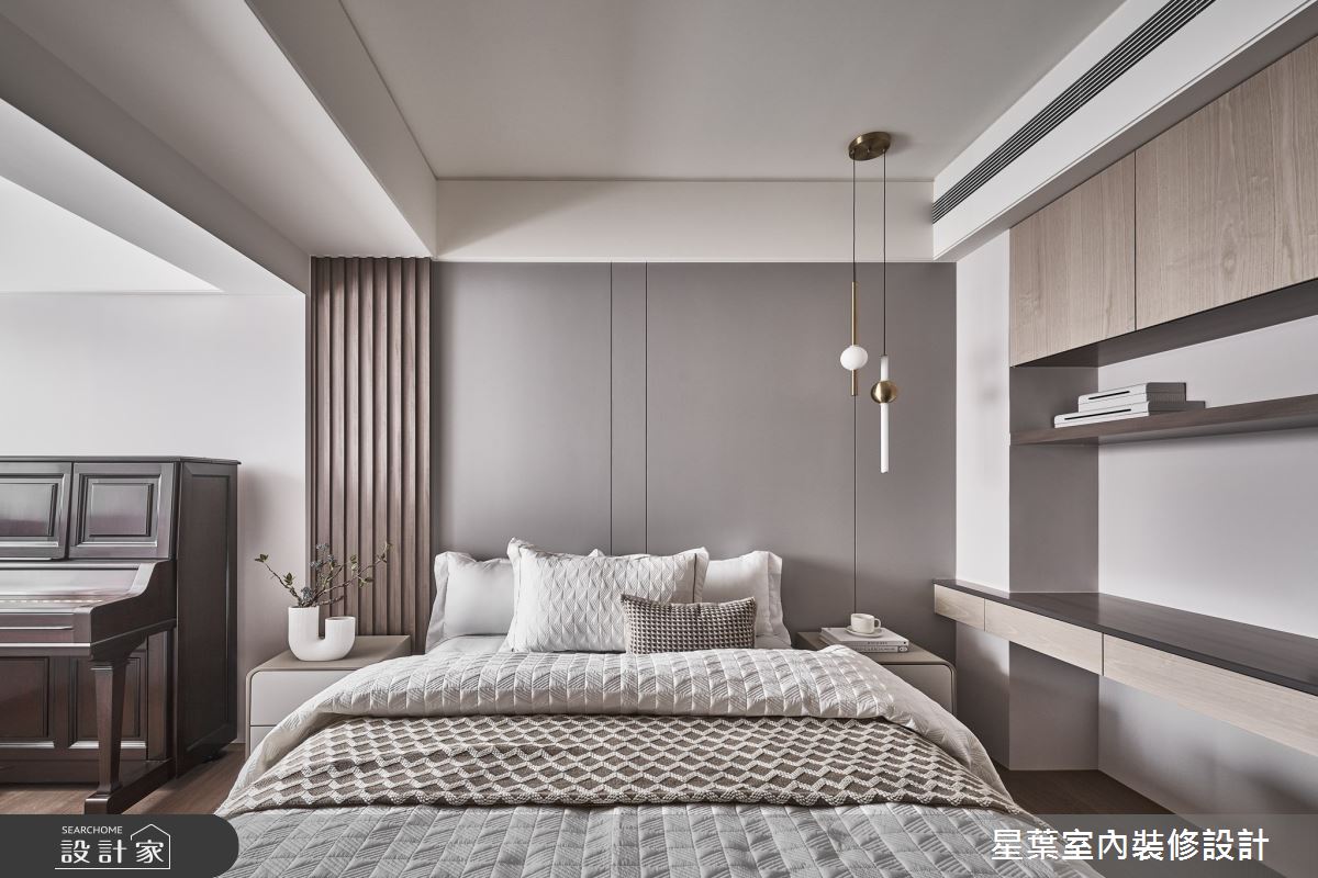 43坪中古屋(5~15年)＿輕奢華風臥室案例圖片＿星葉室內裝修設計＿星葉_55_台北43坪輕奢華風之21