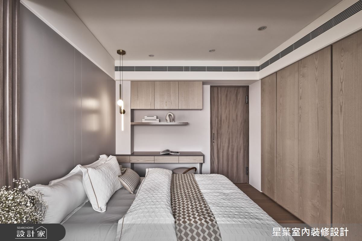 43坪中古屋(5~15年)＿輕奢華風臥室案例圖片＿星葉室內裝修設計＿星葉_55_台北43坪輕奢華風之22