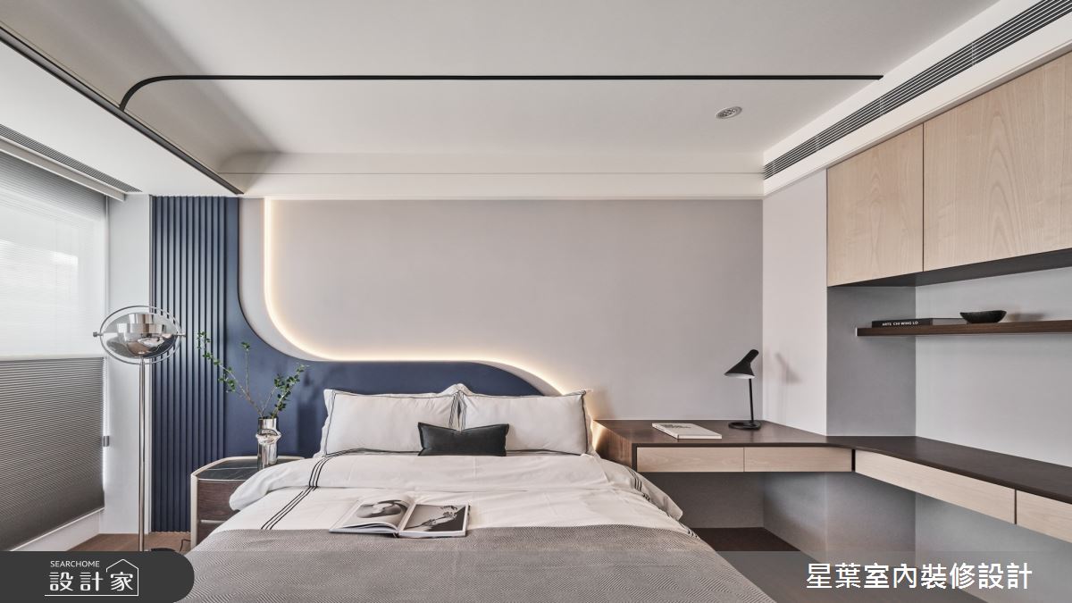 43坪中古屋(5~15年)＿輕奢華風臥室案例圖片＿星葉室內裝修設計＿星葉_55_台北43坪輕奢華風之18