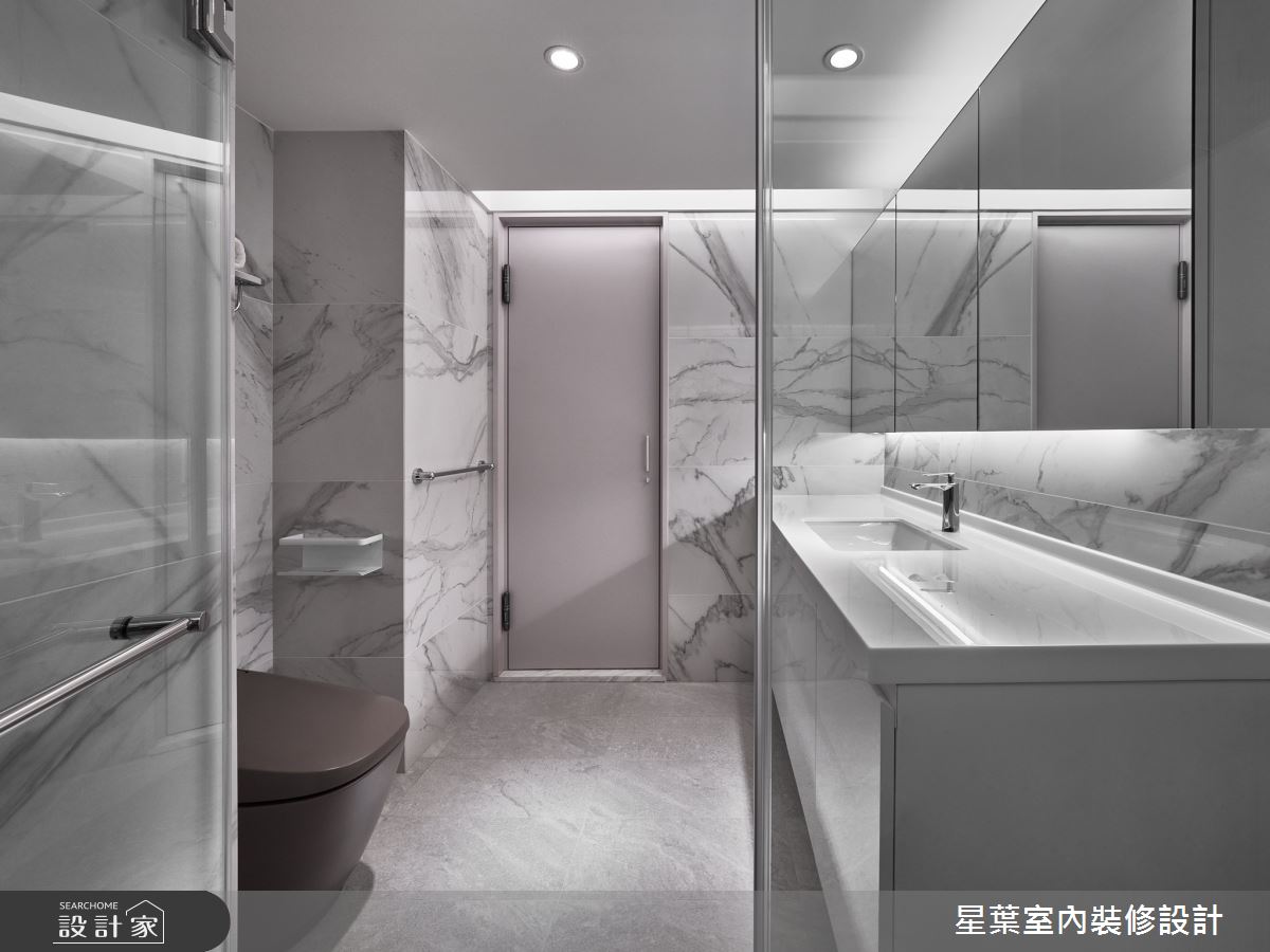 43坪中古屋(5~15年)＿輕奢華風浴室案例圖片＿星葉室內裝修設計＿星葉_55_台北43坪輕奢華風之23