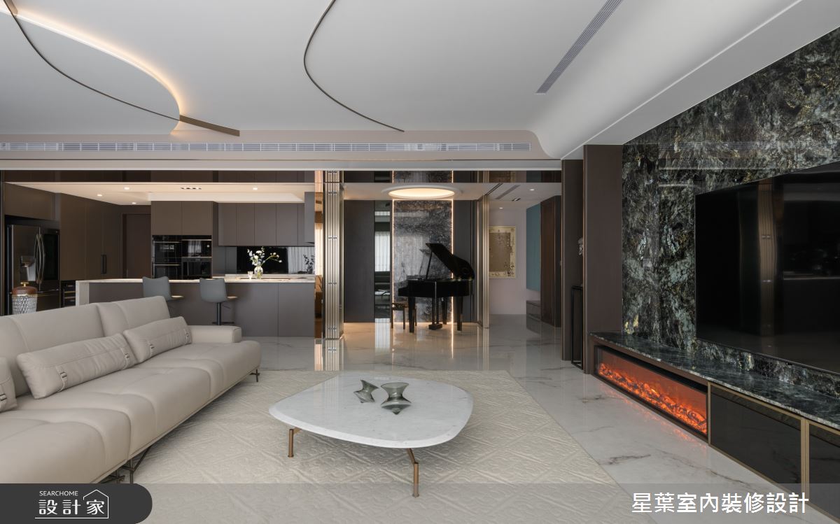 123坪毛胚屋＿現代法式客廳案例圖片＿星葉室內裝修設計＿星葉_56_策展123坪現代法式之6
