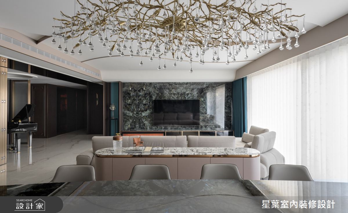 123坪毛胚屋＿現代法式客廳餐廳案例圖片＿星葉室內裝修設計＿星葉_56_策展123坪現代法式之9