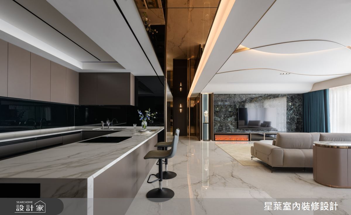 123坪毛胚屋＿現代法式廚房吧檯案例圖片＿星葉室內裝修設計＿星葉_56_策展123坪現代法式之10