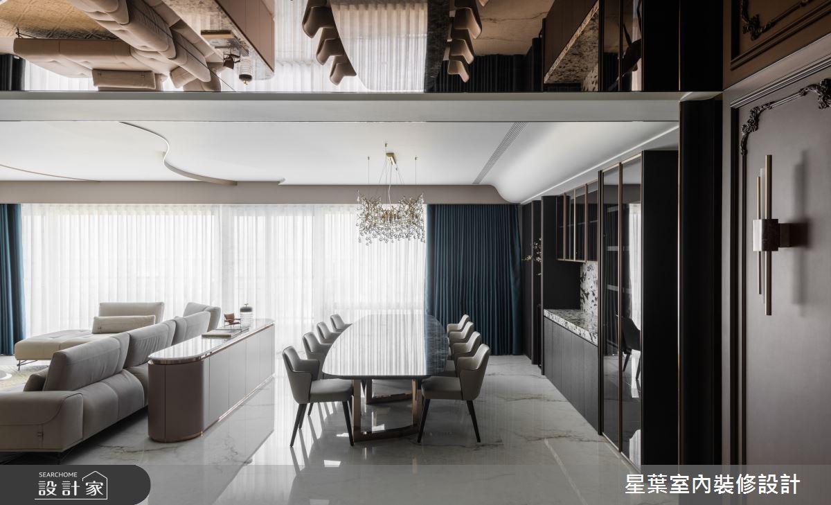 123坪毛胚屋＿現代法式客廳餐廳案例圖片＿星葉室內裝修設計＿星葉_56_策展123坪現代法式之11