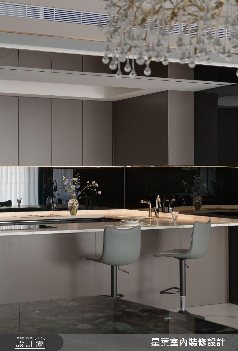 123坪毛胚屋＿現代法式廚房中島案例圖片＿星葉室內裝修設計＿星葉_56_策展123坪現代法式之17