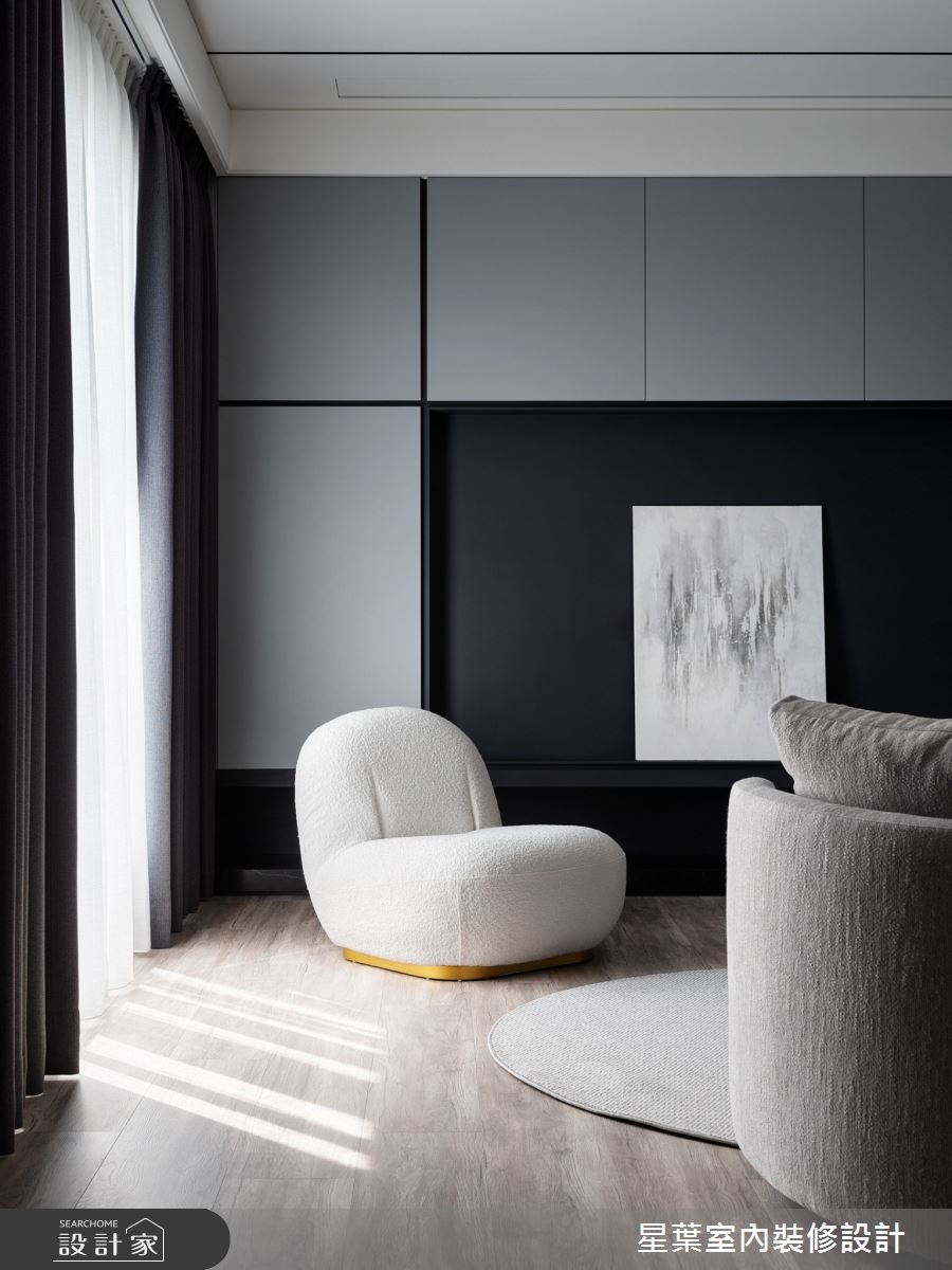 48坪中古屋(5~15年)＿現代簡約風客廳案例圖片＿星葉室內裝修設計＿星葉_58_台北48坪現代簡約風之8