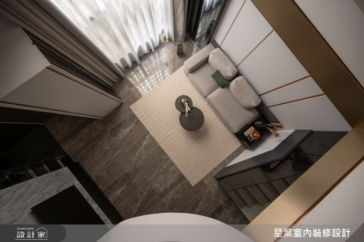 50坪新古屋(10年以下)＿輕奢風客廳案例圖片＿星葉室內裝修設計＿星葉_60_新北50坪輕奢風之7