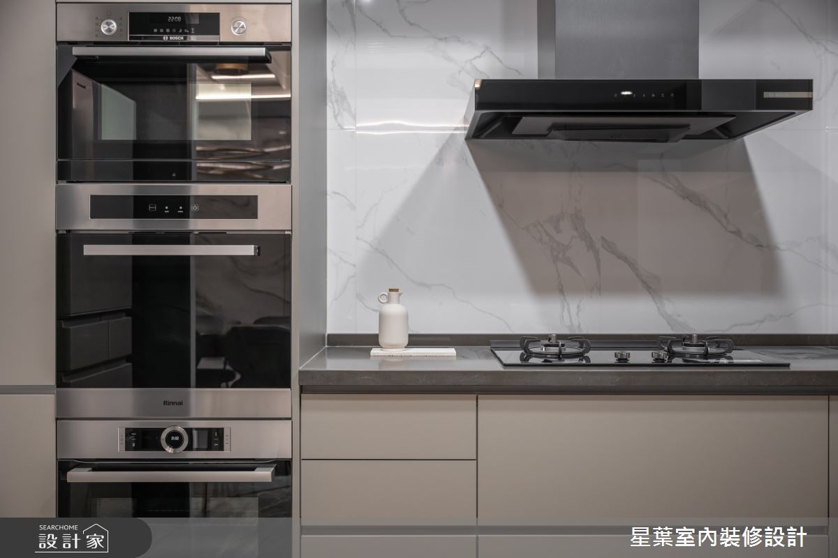 50坪新古屋(10年以下)＿輕奢風廚房案例圖片＿星葉室內裝修設計＿星葉_60_新北50坪輕奢風之11