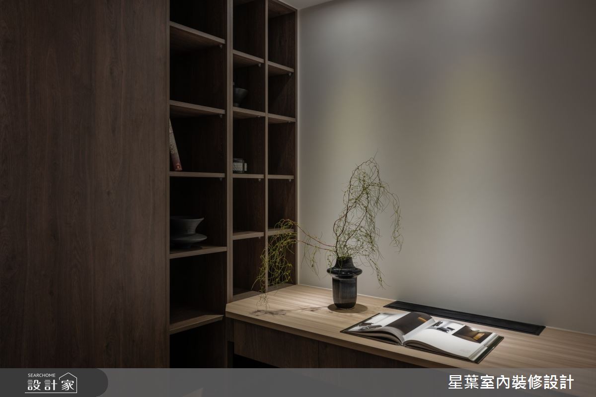 50坪新古屋(10年以下)＿輕奢風書房工作區案例圖片＿星葉室內裝修設計＿星葉_60_新北50坪輕奢風之12