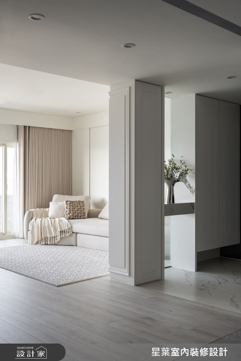 50坪老屋(41~50年)＿美式風玄關客廳案例圖片＿星葉室內裝修設計＿星葉_61_台北50坪美式風之2