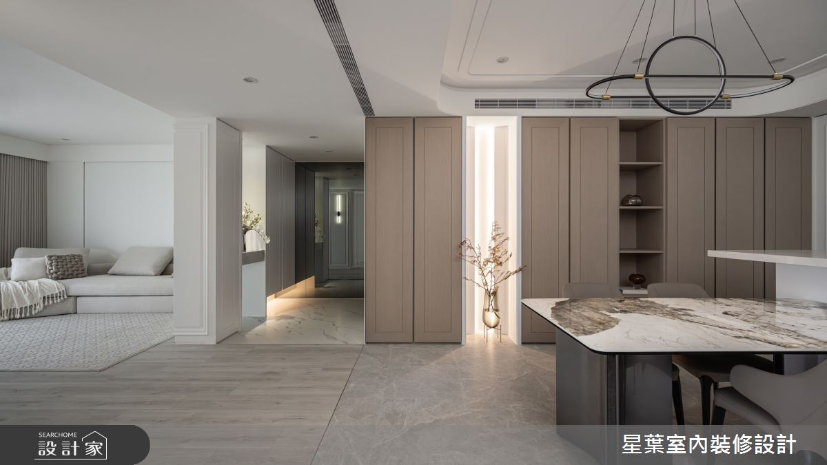 50坪老屋(41~50年)＿美式風玄關客廳餐廳案例圖片＿星葉室內裝修設計＿星葉_61_台北50坪美式風之8